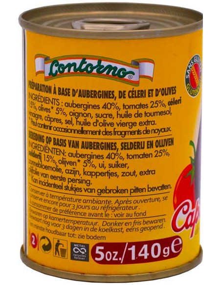 Caponatina Sicilienne – Aubergines, Tomates & Olives 140g Fratelli Contorno 🇮🇹🍆