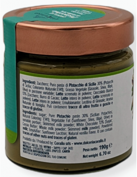 Crème de Pistache Verte de Sicile 190gr Corallo