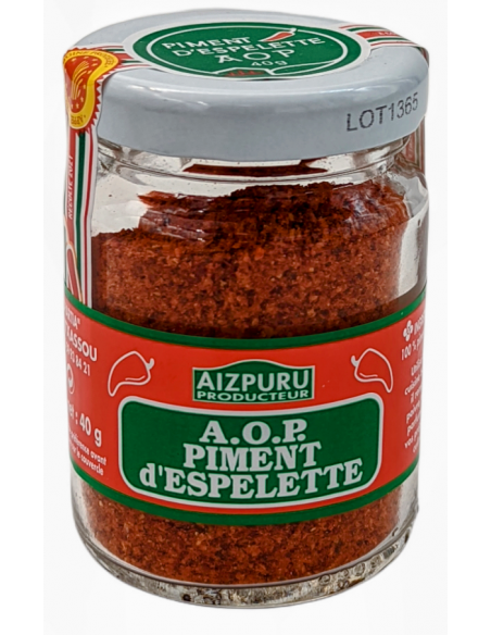 Piment d'Espelette 40gr A.O.P. AIZPURU Producteur