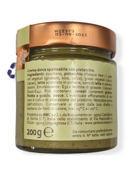 Crème de Pistache à Tartiner Italienne 200gr Santoro