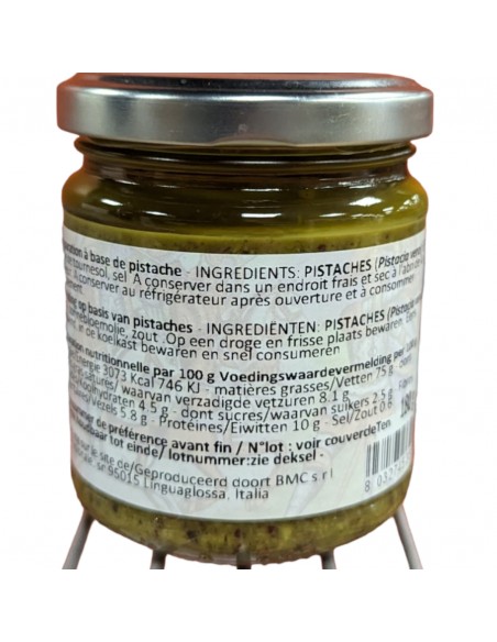 Pesto pistachio (55% de pistache verte de sicile)  220gr Santoro