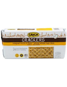 Crackers Intégraux Blé Complet Riche en Fibres 250g – Crich 🇮🇹🥖