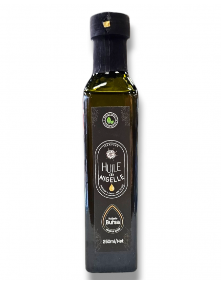 Huile de Nigelle 250ml 100% Non filtrée - Première Pression à Froid Natura Market