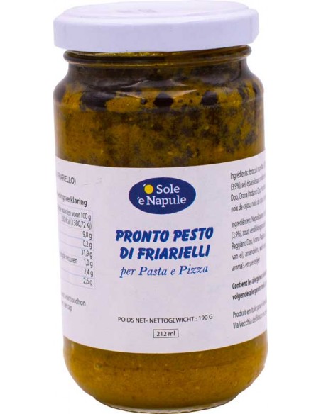 Pesto de Brocoli Napolitain (Friarielli) 190g – Sole e Napule 🇮🇹🥦
