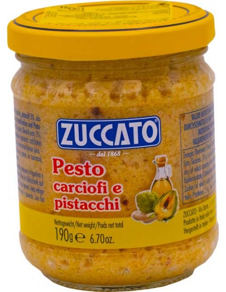 Pesto aux Artichauts & Pistaches 190g – Zuccato 🇮🇹🌱