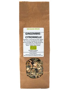 Infusion Bio Gingembre Citronnelle 100g – La Source 🌱🍋