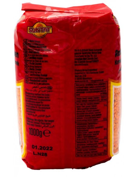 Lentilles Rouges 1Kg TADAL