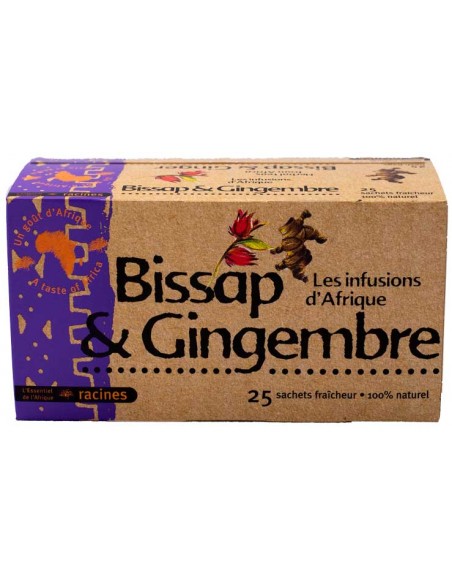 Thé Gingembre & Bissap 25 Sachets Afrique