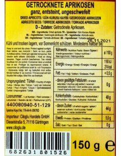Abricots Sechés Naturel Au Soleil 250gr Ciloglu 2