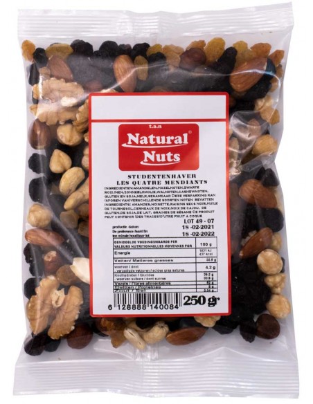 Quatres Mendiants 250gr Natural Nuts