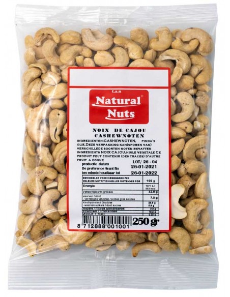 Noix de Cajou Nature 250gr Natural Nuts