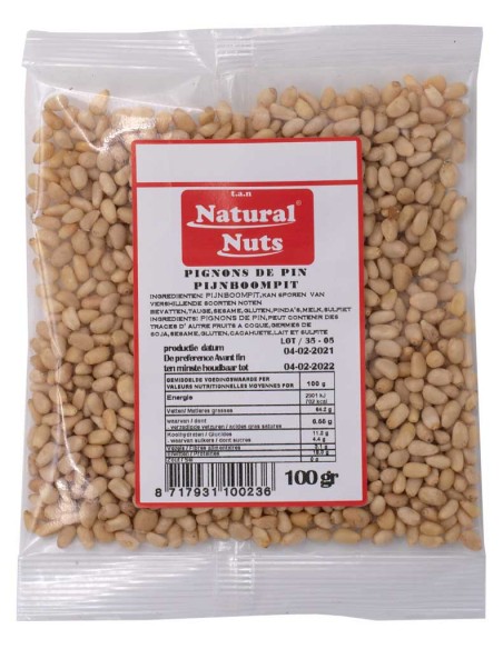 Pignons de Pin 100Gr Natural Nuts