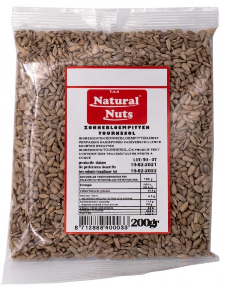 Graines de Tournesol Décortiquées 250g – Natural Nuts 🌻🌱
