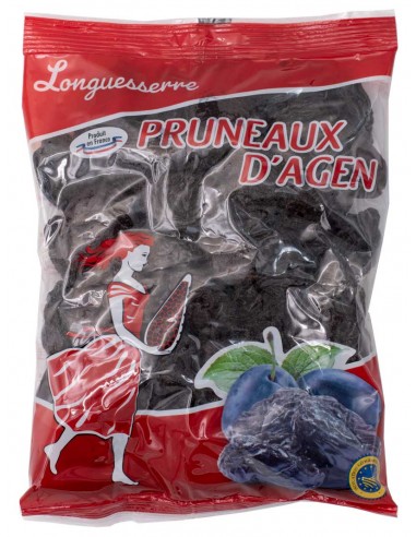 Découvrez le pruneau d'Agen 55/66 Longuesserre en sachet de 1kg ou 500g