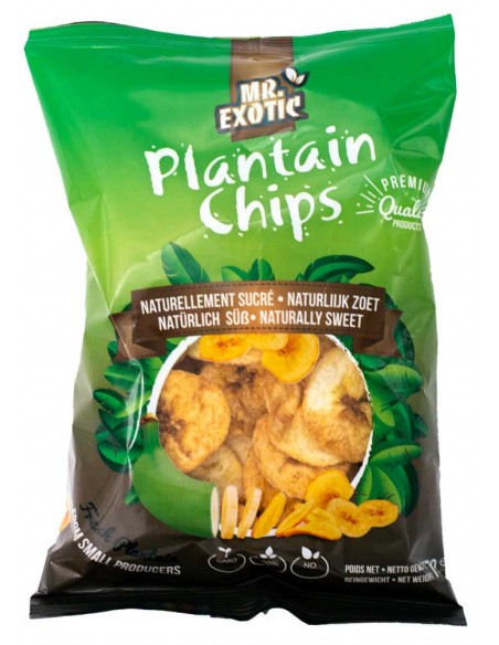 Chips de Plantain naturellement sucré 78gr Mr Exotic