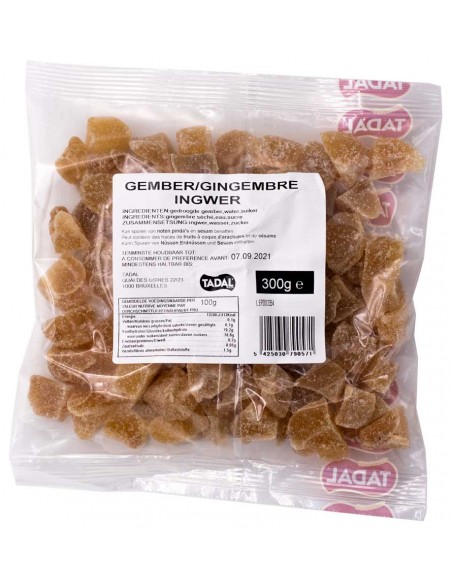 Gingembre en cube 250gr tadal