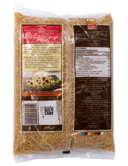 Boulgour de blé dur pour Pilav 1000gr Duru