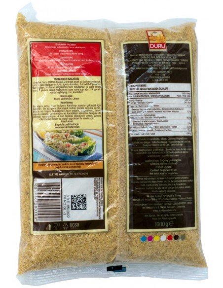 Boulgour fin de blé dur 1000gr Duru