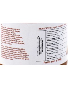 Amlou Artisanale du Maroc - Amande Huile d'argan et Miel Véritable - 200gr Zahra 2