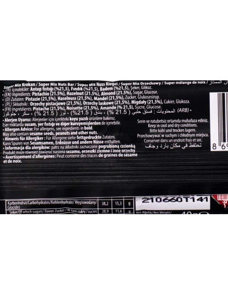Barre Super Mix 40gr Tempo