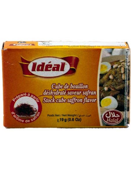 Cube de Bouillon Saveur Safran 19gr idéal