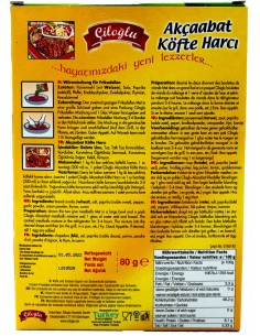Mélanges épices pour Kofte Turc Akçabat 80gr Ciloglu 2