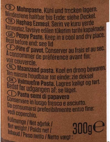 Pâte de Pavot Hashas ezmesi 300gr Suntat