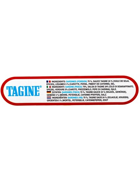 Sardines à l'huile piquante du Maroc 125gr Tagine