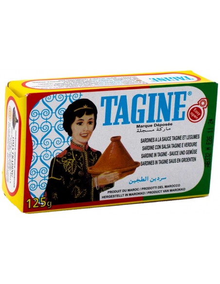 Sardines à l'huile piquante du Maroc 125gr Tagine