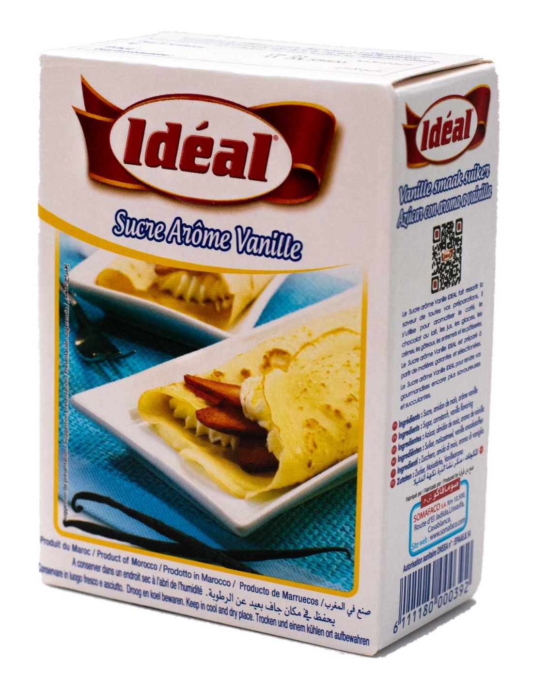 Sucre vanillé 10 pcs Ideal