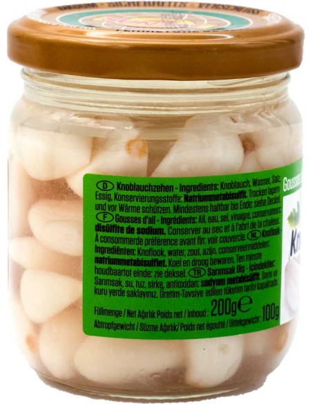 Gousses d'ail en saumure 100gr Baktat