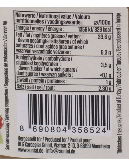 Olives Vertes Grillées et Marinées Anatolian 750g  – Parfaites pour l’Apéro