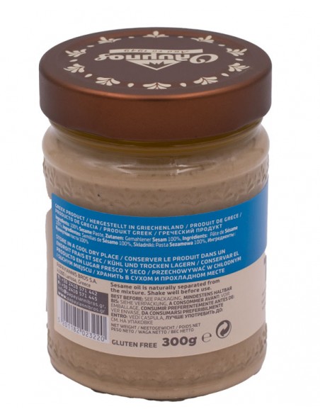 Crème de Sésame Naturelle (Tahini) 300g – 100% Sésame Olympos