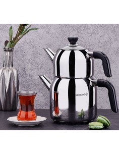 Théière Turque Double Etage Xxl Caydanlik Korkmaz