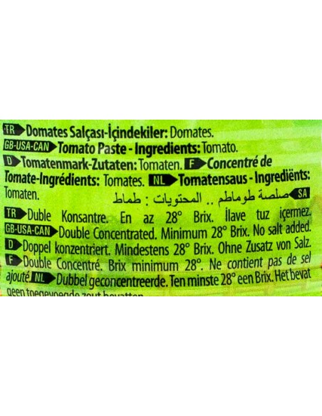 Concentré de Tomates de Turquie 410gr Tukas