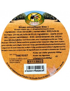 Olives Noires Façon Grecque du Maroc 595gr Eur-Olives 2