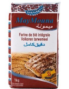 Farine de blé intégrale 1kg Maymouna