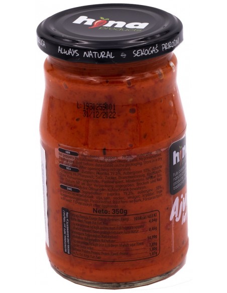 Ajvar Lut – Sauce Poivron & Aubergine 370ml – Hina
