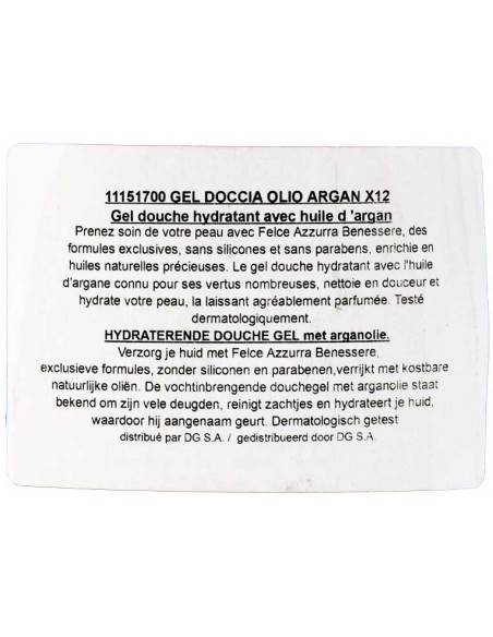 Douche Argan Sublime 400ml Felce Azzurra