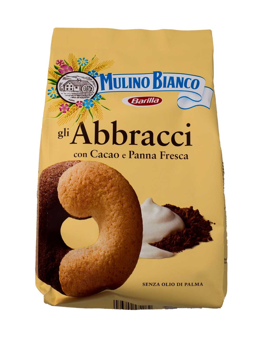 Biscuits Abraccio italien Crème Cacao 350gr Mulino