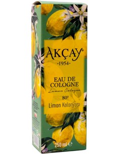 Eau de Cologne Citron 80° 250ml Akçay 2
