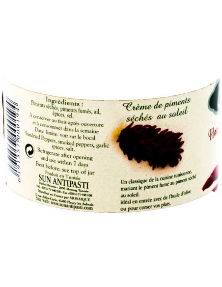 Harissa Berbère 200gr Jardin de Carthage
