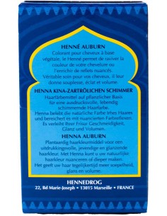 Hénné Naturel  Auburn (Coloration 100% plante) pour cheveux 90gr Masria 2
