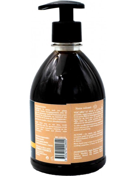 Savon Noir Liquide Jasmin & Argan 500ml Cocoon