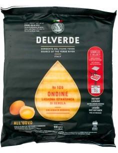 Lasagnes "Ondine" Ondulées 500gr Delverde