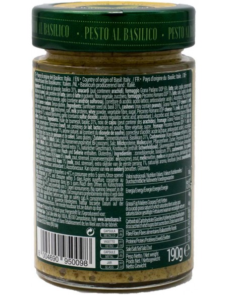 Pesto Basilico 190gr La Molisana