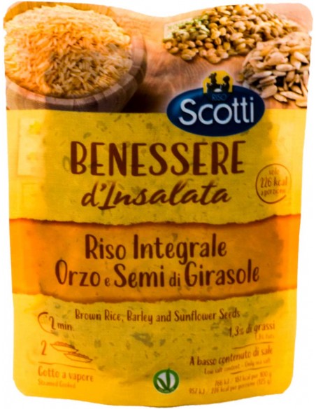 Riz Complet, Orge et Graine de Tournesol 250gr Scotti