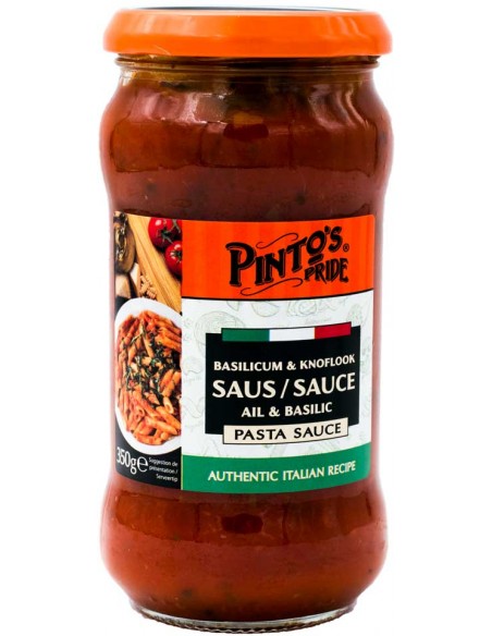 Sauce Ail & Basilic 350gr Pinto's