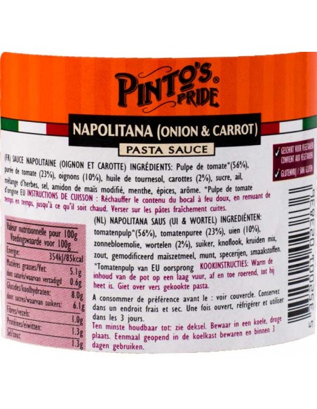 Sauce Napolitana 350gr Pinto's